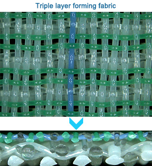 трехслойная формирующая ткань
