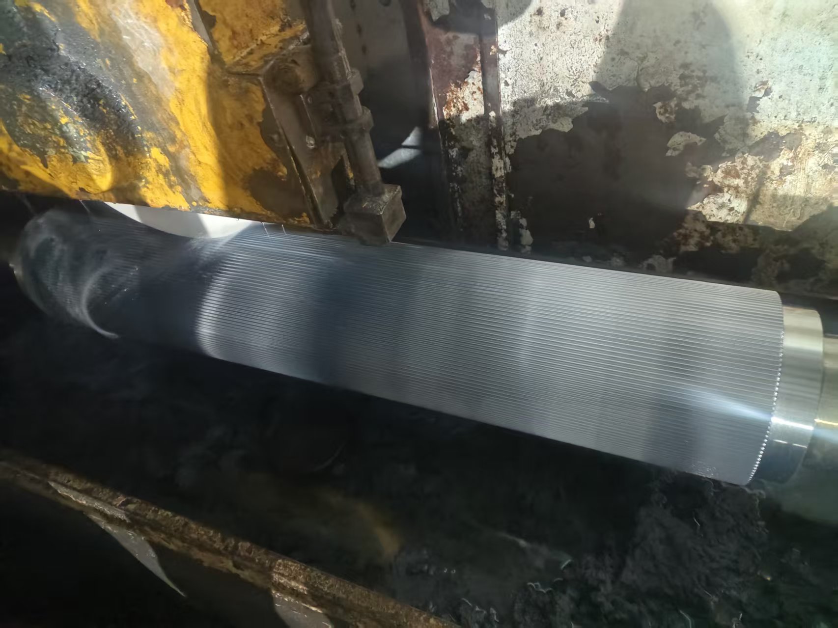 Гофрирующий валок с покрытием из карбида вольфрама 