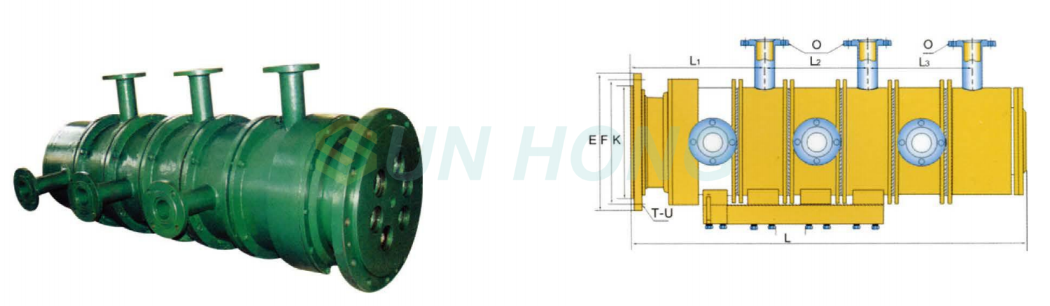 Конструкция поворотного соединения с 2–8 проходами