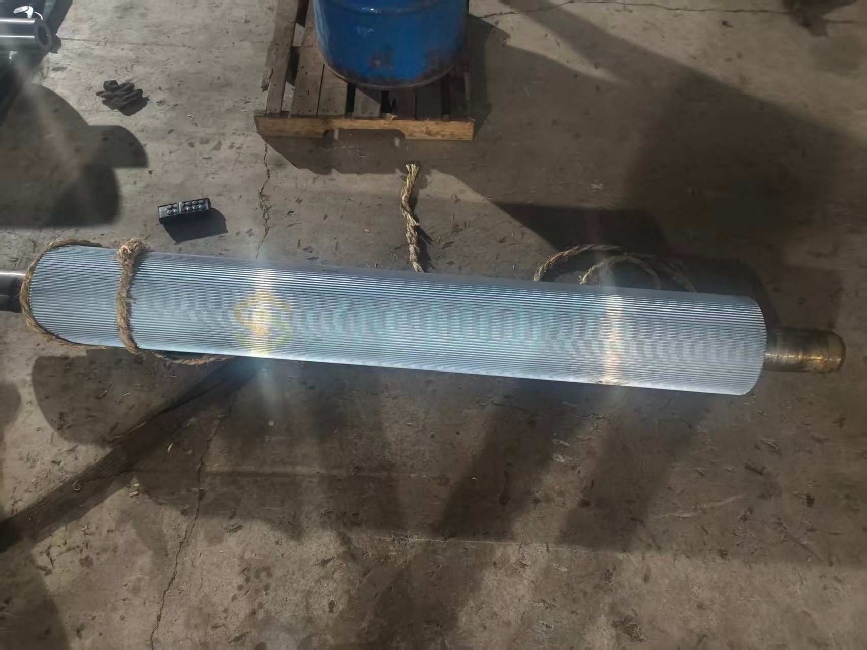 Гофрирующий валок с покрытием из карбида вольфрама 